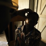 Eye examination at an eye camp in Zambia.
