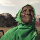 Widow Ebada, 55, had 70 goats but only 13 have survived the drought so far.